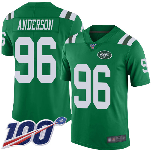 New York Jets Limited Green Men Henry Anderson Jersey NFL Football #96 100th Season Rush Vapor Untouchable